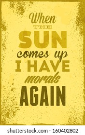 Vintage typography vector illustration with grunge effects. Can be used as a poster or postcard.