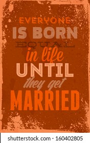 Vintage typography vector illustration with grunge effects. Can be used as a poster or postcard.