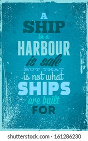 Vintage typography vector illustration with grunge effects. Can be used as a poster or postcard.