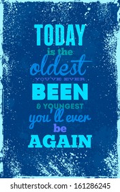 Vintage typography vector illustration with grunge effects. Can be used as a poster or postcard.