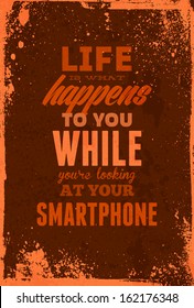Vintage typography vector illustration with grunge effects. Can be used as a poster or postcard.