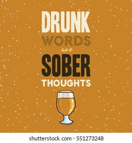 Vintage typography vector illustration with grunge effects. Can be used as a poster or postcard.
