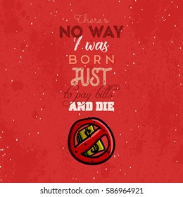 Vintage typography vector illustration with grunge effects. Can be used as a poster or postcard.