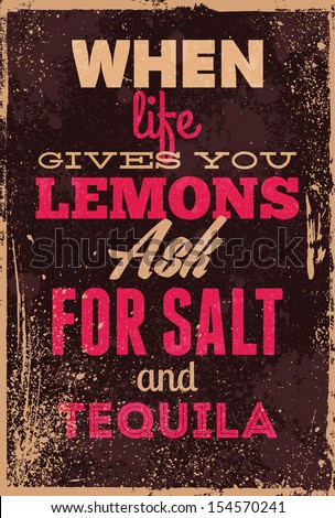 Vintage typography vector illustration with grunge effects. Can be used as a poster or postcard.
