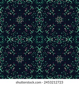 Klassisches ukrainisches Muster. Palästinensischer Teppich. Reichhaltiges Ornament für Stoffdesign, handgefertigt, Innendekoration, Textilien. Brauner Hintergrund.