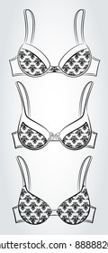 Vintage underlinen. Vector
