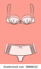 Vintage underlinen. Vector