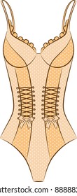 Vintage underlinen. Vector