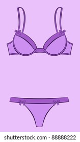 Vintage underlinen. Vector