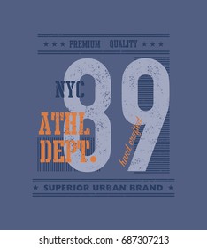vintage urban typography, t-shirt graphics, vector illustration