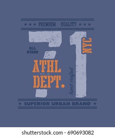 vintage urban typography, t-shirt graphics, vector illustration