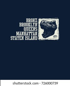 vintage urban typography, t-shirt graphics, vector illustration