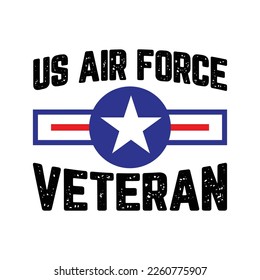 Vintage US Air Force Veteran Tee - Vintage USAF Veteran