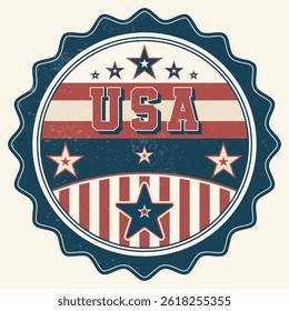 Vintage USA Patriotic Emblem or Badge