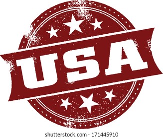 Vintage USA Rubber Stamp