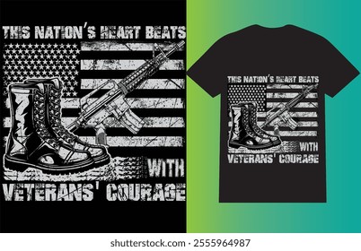 VINTAGE USA VETERAN T SHIRT DESIGN