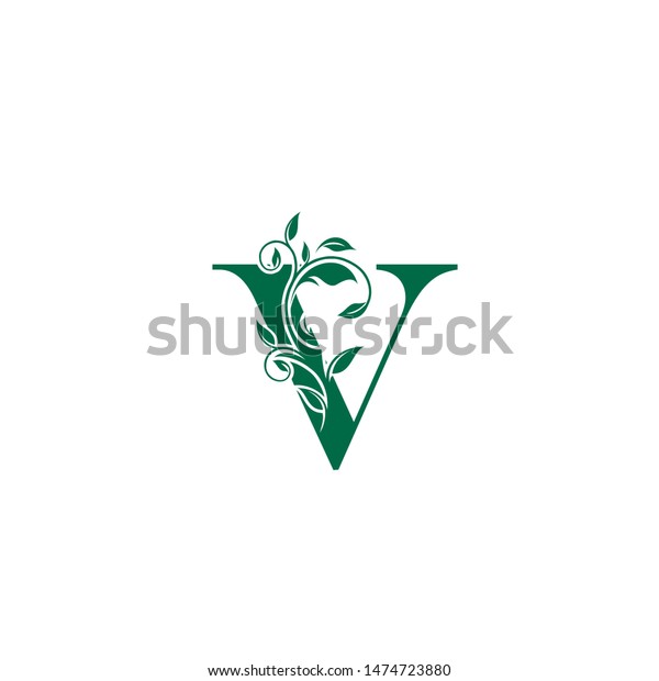 Vintage V Letter Luxury Logo Letter Stock Vector (Royalty Free) 1474723880