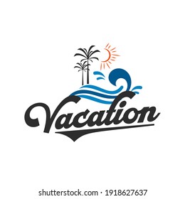 Vintage Vacation Logo Icon Template Stock Vector (Royalty Free ...