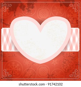 Vintage Valentine background for a text
