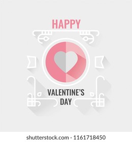 vintage valentine day holiday card