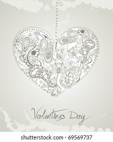 Vintage Valentine's Day background