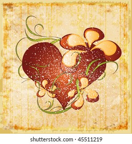 vintage valentines day greeting card. EPS 10