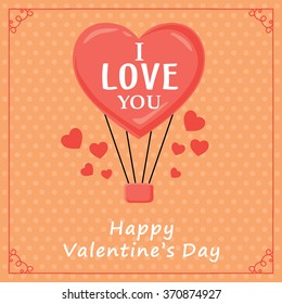 Vintage Valentines Day poster design