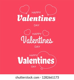 Vintage valentines day vector banners. Love greeting card and Retro valentine background. Happy Valentines Day lettering greeting card  