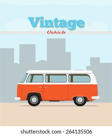 Vintage Van Illustration