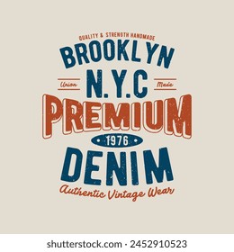 vintage varsity concept print design with typo for tee as vector