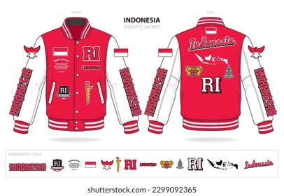 vintage indonesia chaqueta de país asiático modelo de burla vector