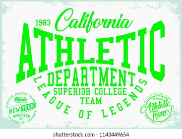 vintage varsity vector graphics.
