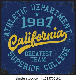 Vintage varsity vector graphics.