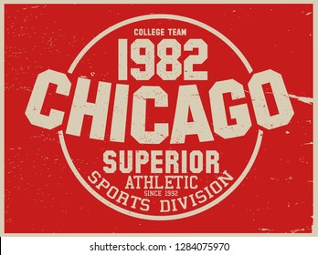 Vintage varsity vector graphics and grunge backgrounds.