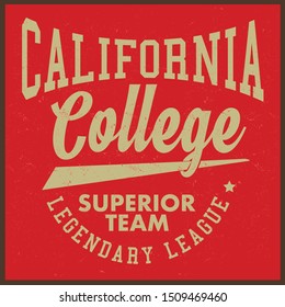 Vintage varsity vector graphics and grunge backgrounds.