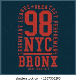 Vintage varsity vector graphics and grunge backgrounds.