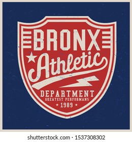 Vintage varsity vector graphics and grunge backgrounds.