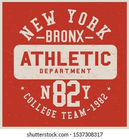 Vintage varsity vector graphics and grunge backgrounds.