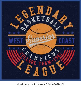 Vintage varsity vector graphics and grunge backgrounds.