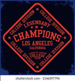 Vintage varsity vector graphics.T-shirt prints, badges, labels etc.