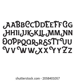 Vintage Vector Alphabet Set. this is vector design.