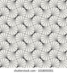 Vintage Vector Art Deco Seamless Pattern. Geometric decorative texture. Vector floral background.