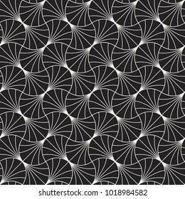 Vintage Vector Art Deco Seamless Pattern. Geometric decorative texture. Vector floral background.