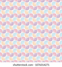 Vintage Vector Art Deco Seamless Pattern. Geometric decorative texture. Vector floral background.