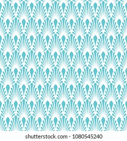 Vintage Vector Art Deco Seamless Pattern. Geometric decorative texture. Vector floral background.