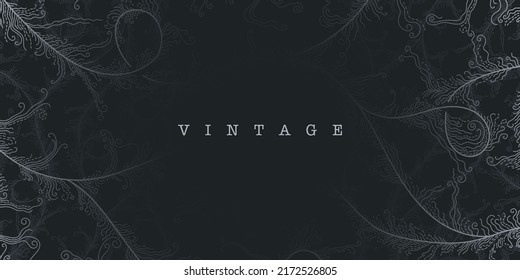 Vintage vector background. Abstract linear deep pattern. Luxurious golden linear ornament. Premium design for wallpapers, silk fabrics and decorations. Vector illustration.