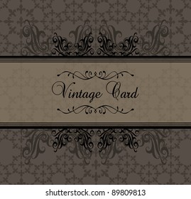 Vintage vector background for book cover or card