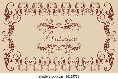 Vintage vector background for card or book cover