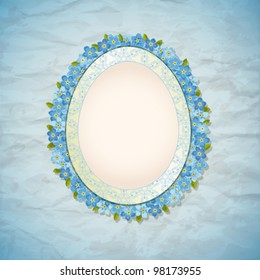 Vintage vector background. Easter