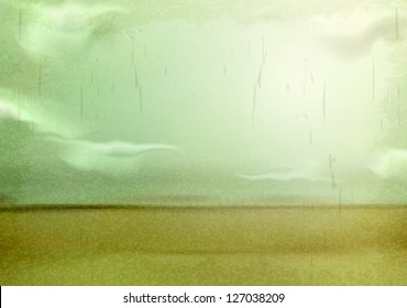 Vintage vector background in the form of old photos of the sky and the sea